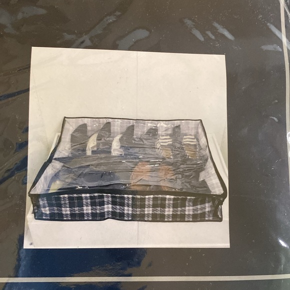 BNIP Home Basics 12-Pair Under Bed Shoe Box Collapsible Clear Top Durable Handle - Picture 3 of 5